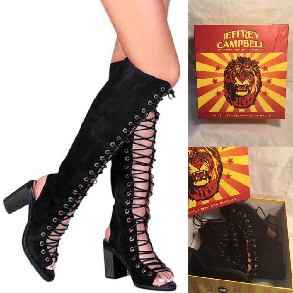 Jeffrey Campbell Black Countess Boots